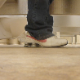 This voyeur video taken from beneath the wall of a public restroom features a girl (seen by her shoes and dropped pants) as she uses the toilet in the adjoining stall. Audio is muffled, but she is there long enough to take a shit. About 4.5 minutes.